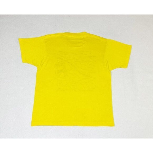 Vintage 1990 Bridgeport Jr High Band T-Shirt Yellow Music Single Stitch - Picture 3 of 8